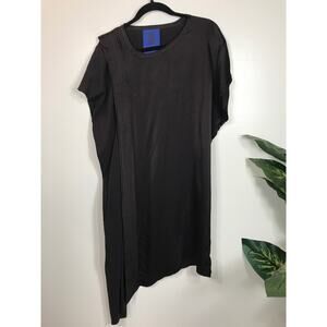 Roque Ilaria Nistri Black Dress Made in Italy 40 Artsy Art to Wear Designer